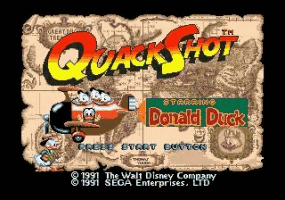 QuackShot - Starring Donald Duck Title Screen